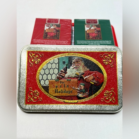 Vintage Coca Cola Santa Nostalgia Playing Cards (Sealed) 1998 - Picture 9 of 9